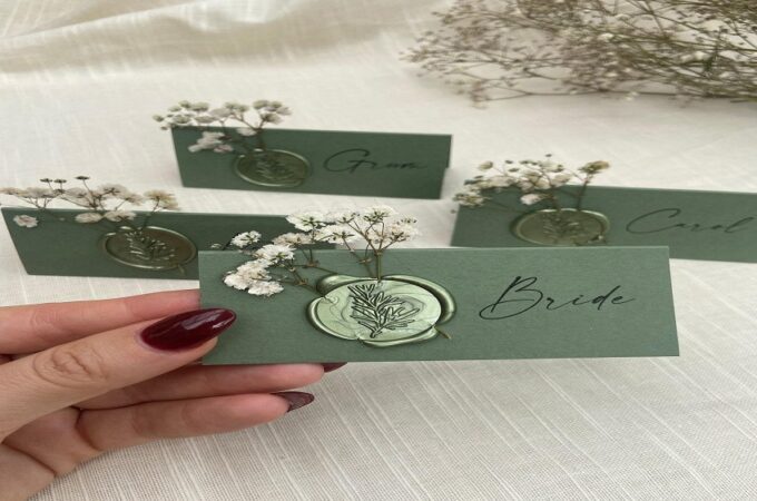 Things to Take Into Account When Creating Your Wedding Place Cards